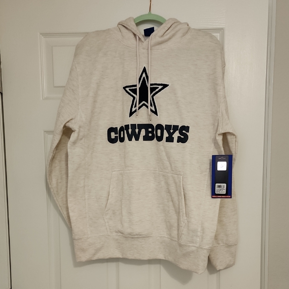 Cowboys Cream Hoodie Sweater